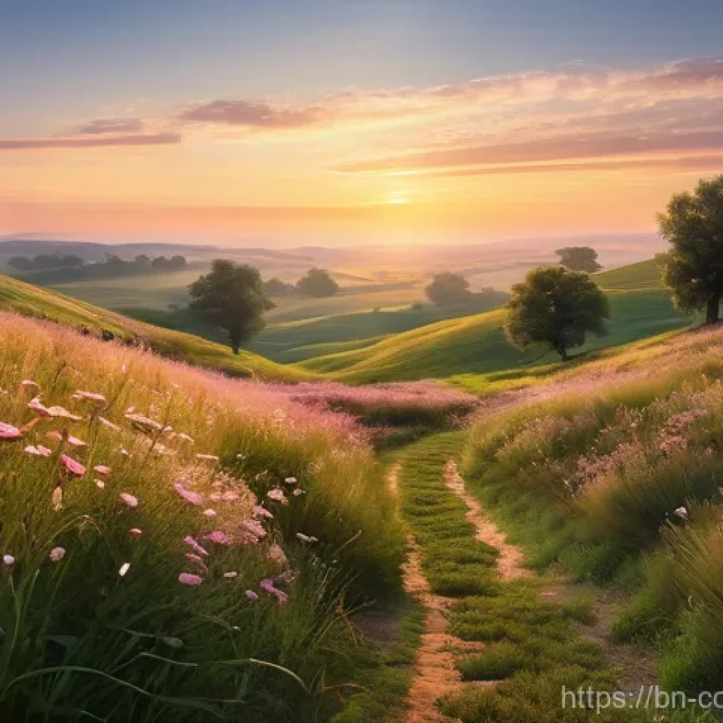 소비자 보호 관련 연구와 학문적 기여 - **Prompt 1: "A tranquil, sun-drenched meadow at dawn. Soft golden light illuminates dew-kissed wildf...