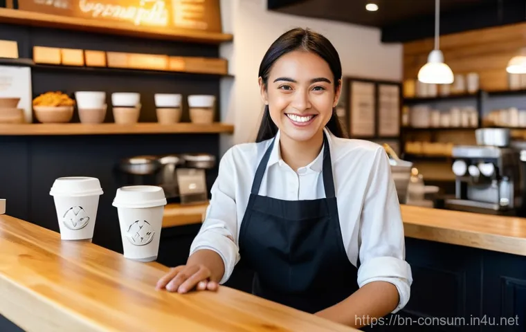 소비자중심 경영 사례와 성공적인 시장 전략 연구와 분석 - **Prompt 1: A Personal Touch in Customer Service**
A vibrant, warmly lit indoor scene depicting ...