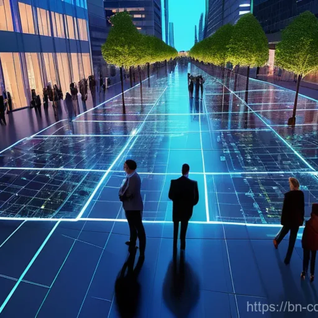 소비자 행동 데이터 활용과 경쟁력 향상 - **Digital Footprint & Customer Insights Visualization**
    A photorealistic image depicting a vibra...