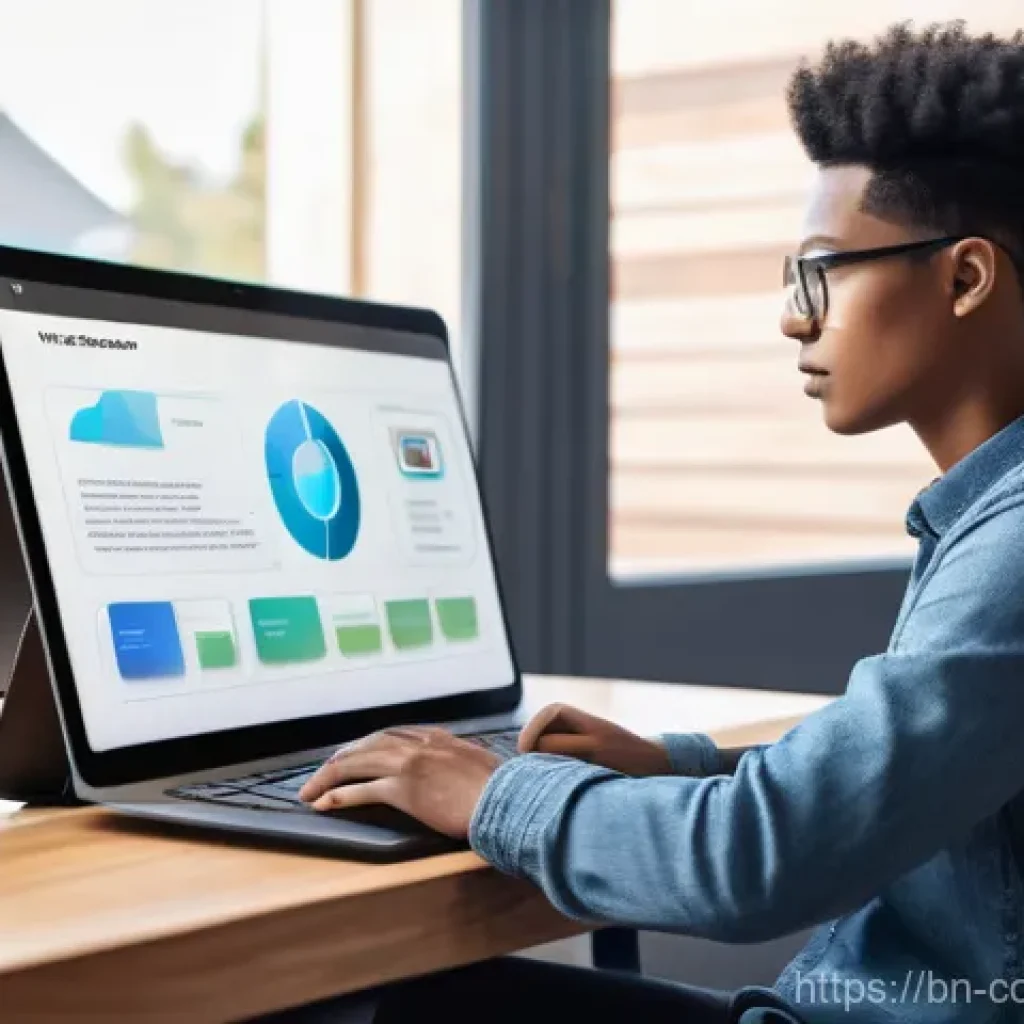 소비자전문기술사의 경력 관리 팁 - **Prompt 1: Lifelong Learning in Tech**
"A young, diverse professional, gender-neutral, wearing ...