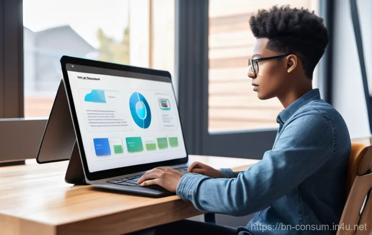 소비자전문기술사의 경력 관리 팁 - **Prompt 1: Lifelong Learning in Tech**
"A young, diverse professional, gender-neutral, wearing ...