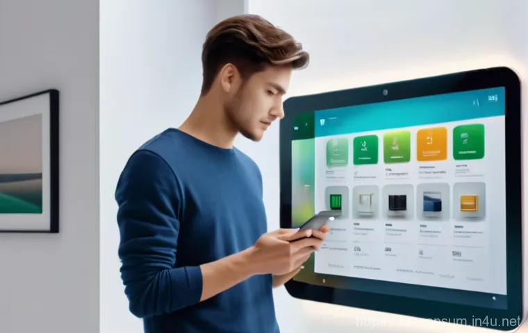 소비자전문기술사 주요 이론 총정리 - **Prompt 1: Futuristic Smart Shopping Experience**
A young adult, approximately 20-25 years old,...