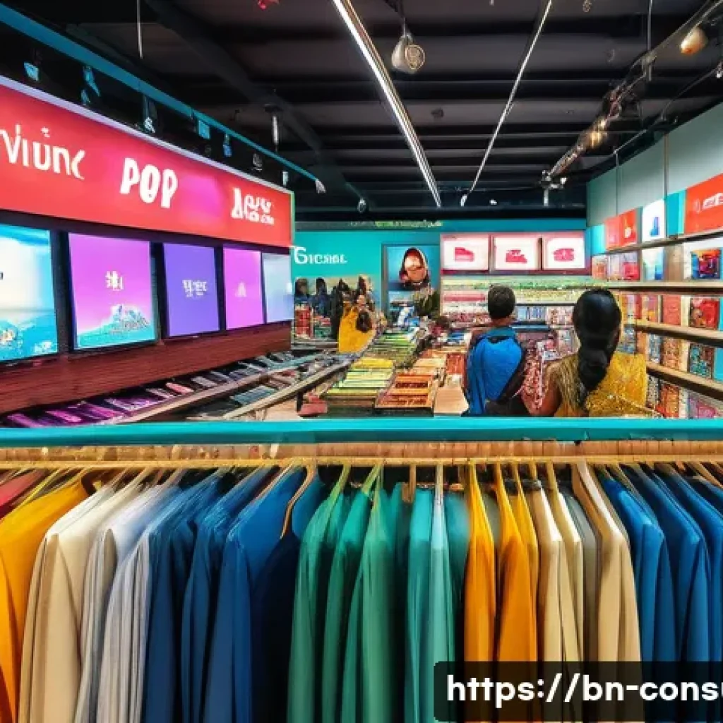 소비자 행동 데이터를 활용한 비즈니스 성공 사례 - A vibrant retail store scene in Dhaka, Bangladesh, showing diverse Bengali customers shopping for el...