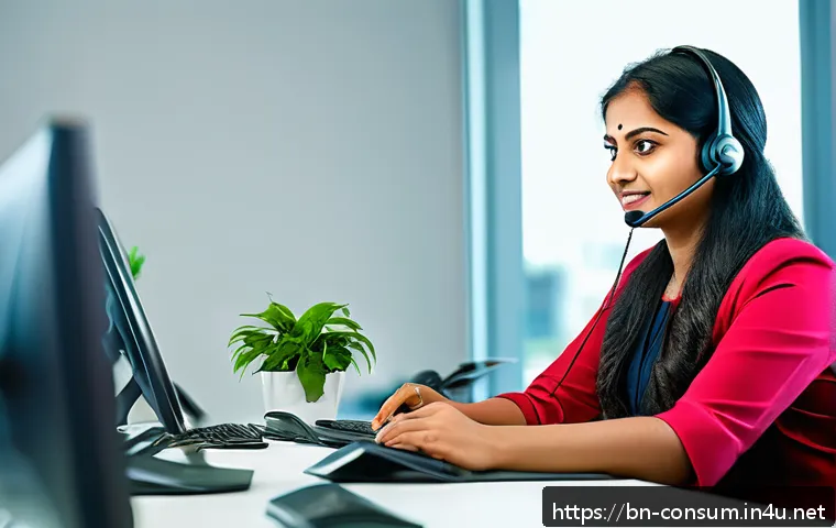 소비자 불만 처리와 서비스 품질 개선 - A professional customer service scene featuring a Bengali-speaking female representative in a modern...