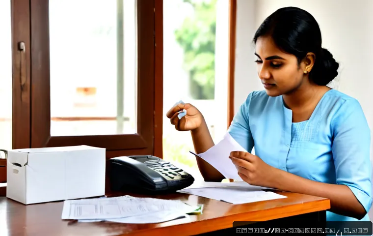 소비자 피해 예방과 분쟁 해결법 - Photorealistic consumer protection consultation in Bangladesh, a Bengali woman calmly reviewing a da...